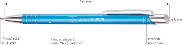 Kovová propiska GIT 2