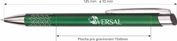 Propiska RAY kovová 2